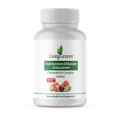 Afbeelding van Livinggreens Multi Vitaminen &amp; Mineralen Antioxidant, 120 tabletten