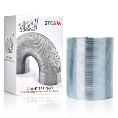 Afbeelding van POPULAR SCIENCE Giant Springy Large Metal Coiled Helix Toy, Silver