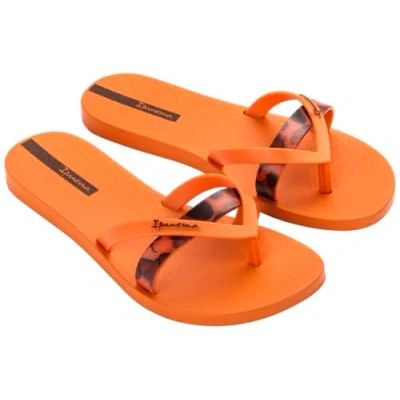 Afbeelding van Ipanema Kirei Chic Fem Teenslippers voor dames, oranje/bruin, 40 EU, Oranjebruin, EU