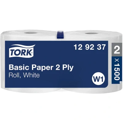 Afbeelding van Tork Basic Rol Poetspapier 2 laags W1 129237
