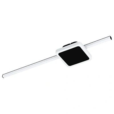 Afbeelding van EGLO Sarginto Wandlamp/Plafondlamp LED;LED 59 cm Zwart/Wit