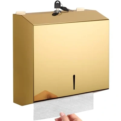 Afbeelding van Papieren Handdoek Dispenser Wall Mount Commerciële, C Fold Multifold Hand Papier Dispenser, Roestvrij Staal Tissue Houder