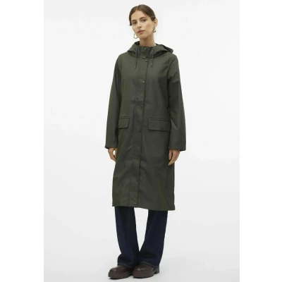 Afbeelding van Vero Moda Vmmalou Regenjas, Dames, Maat: XS, Peat