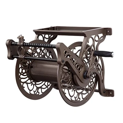 Afbeelding van Liberty Garden 707 decoratieve wandmontage tuingids slanghaspel brons