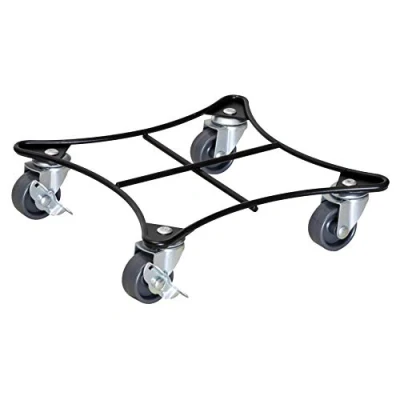 Afbeelding van WAGNER Plantentrolley RETRO STYLE 22 x 5,5 cm I Voor binnen+buiten Bloementrolley van staal, zwarte coating Containertrolley met begrenzing 2 onderbrekingen Draagvermogen 60 kg 20094001