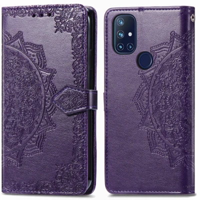 Afbeelding van OnePlus Nord N10 5G Hoesje Kunstleder iMoshion Bookcase Paars Telefoonhoesje