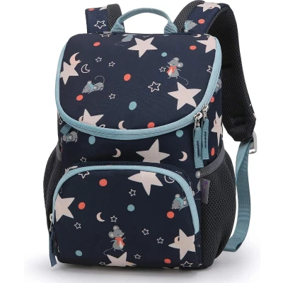 Afbeelding van kinderrugzak kleine kinderen Rugzak kleuterschool met borstband voor meisjes jongens, 5 l zwart,