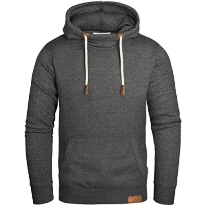 Afbeelding van Grin&amp;Bear Heren Hoodie Pullover GEC470, Antraciet 2, XL