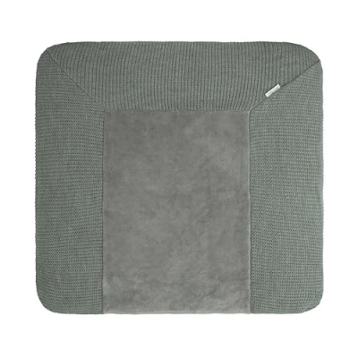 Afbeelding van Baby&#039;s Only Gebreide baby aankleedkussenhoes Waskussenhoes Overtrek verzorgingskussen Hope Urban Green 75x85 cm