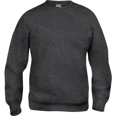 Afbeelding van Clique Basic Roundneck 021030 Antraciet Melange XXL
