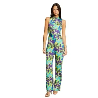 Afbeelding van Morgan jumpsuit met bladprint multi