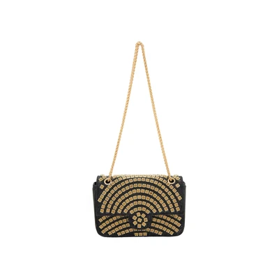 Afbeelding van faina FLAP Schoudertas, Dames, Maat: One Size, Black gold