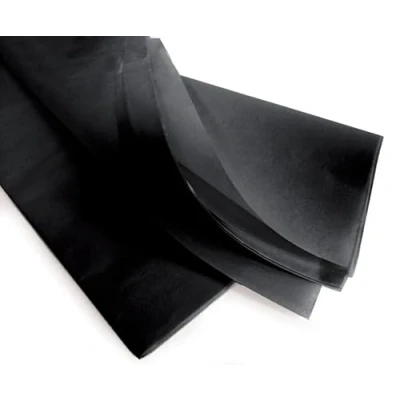 Afbeelding van GOOD STUFF Verpakking met 10 vellen van zwart zijdepapier, afmetingen 66 x 50,8 cm, perfect voor geschenkverpakkingen, om te knutselen en (zwart)