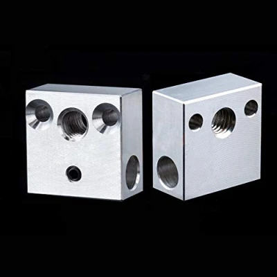 Afbeelding van 2 Pack CR 10 Verwarmingsblok voor Crealiteit Alle Metalen Hotend Ender 3s 3 Pro 5 CR10 S4 S5 3D printer (Aluminium)
