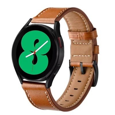 Afbeelding van Garmin Venu 2 &amp; 3 lederen bandje Bruin Kunstleer