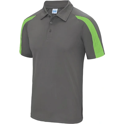 Afbeelding van Herenpolo &#039;Contrast Cool&#039; korte mouwen Navy/White S
