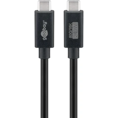 Afbeelding van USB C naar kabel Goobay 1.2 meter 4.0 (240W, 80 Gbps)