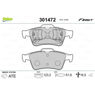 Afbeelding van Valeo Remblokset 301472