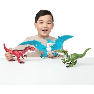 Afbeelding van Dinos Pack ZURU Dino Action Mega 3 Interactieve en brullende T Rex, Velociraptor Pterodactyl