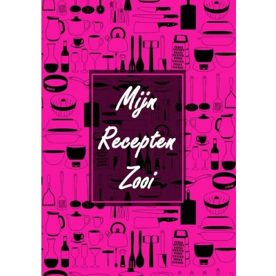 Afbeelding van Boekcadeau Vrouw / Boek Cadeau Collega Blanco Recepten Invulboek &quot;Mijn Zooi&quot;