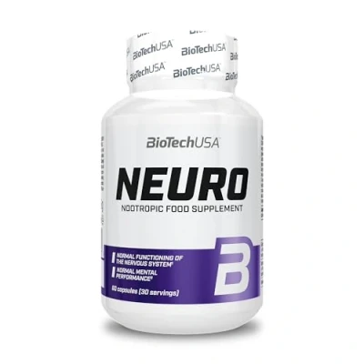 Afbeelding van BioTechUSA Neuro, Voedingssupplement capsules met plantenextracten, vitaminen en mineralen, 60