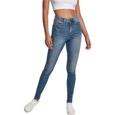 Afbeelding van Urban Classics Ladies Skinny Jeans Fit, Dames, Maat: 27, Tinted mid blue