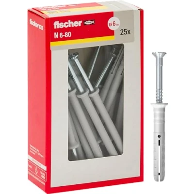 Afbeelding van Fisher Pluggen Family 6X80 MM Grijs