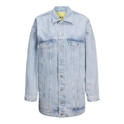 Afbeelding van JJXX JXALISON Damesspijkerjack, oversized, lang, blauw (light blue denim), M