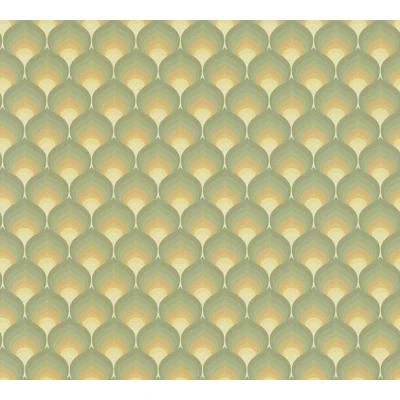 Afbeelding van AS Creation Retro Chic 39538 1 / 395381 Groen Geel
