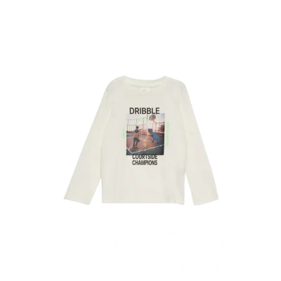 Afbeelding van s.Oliver Longsleeve voor kinderen, Maat: 104/110, Ecru