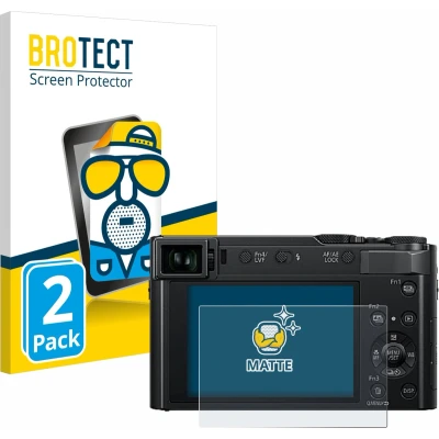 Afbeelding van BROTECT Screenprotector voor Panasonic Lumix DC TZ202D Folie Beschermfolie matte (2 Stuks)