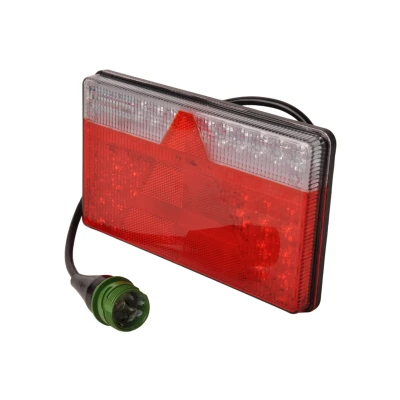 Afbeelding van Aspock MultiLED 2 rechts 240x140x35 mm volledig LED 7 polige ASS2 stekker waterdicht