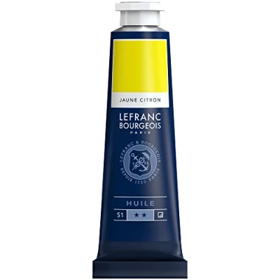Afbeelding van Lefranc Bourgeois 810002 Fijne olieverf, gladde en sterk gepigmenteerde lichtecht, verouderingsbestendig 40ml Tube, Pale Yellow