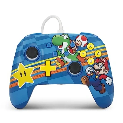 Afbeelding van PowerA Geavanceerde Bedrade Nintendo Switch Controller Mushroom Kingdom Friends Super Mario