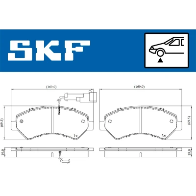 Afbeelding van SKF Remblokset VKBP 80210 E