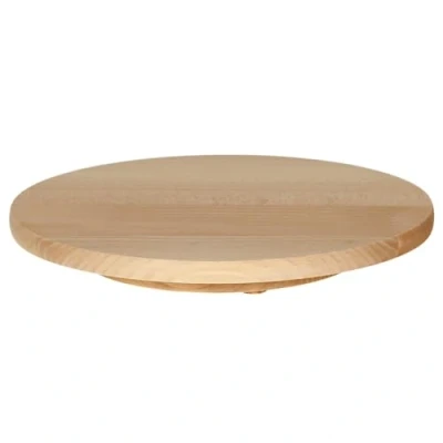 Afbeelding van Bütic beukenhouten draaiplateau, draaiplank, draaikast, serveerbord, artikelgrootte: 40 cm diameter