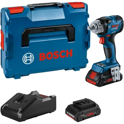 Afbeelding van Bosch Professional GDS 18V 330 HC 06019L5002 Accu draaislagmoeraanzetter 18 V Li ion Incl. 2 accus, lader, koffer