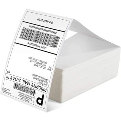 Afbeelding van 4x6 Thermische Verzendlabels Pack van 500 voor Printer Roll Papier Mailing Label Stickers UPS USPS Pakketten.