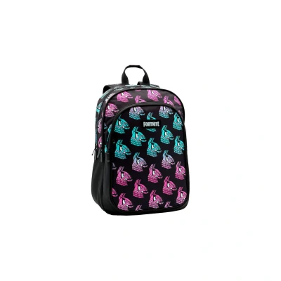 Afbeelding van Fortnite Lama schoolrugzak, dubbel vak en voorvak, aanpasbaar aan de trolley, gevoerde bandjes rug, 42 x 32 20 cm, ToyBags, Meerkleurig, Grande, casual