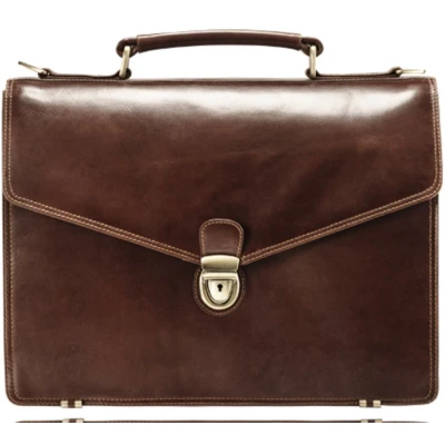 Afbeelding van Visconti Thor Schouder / Messenger Bag Leder Geolied leer kwaliteit