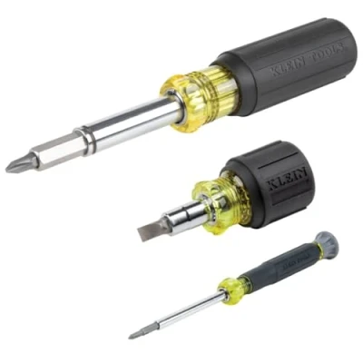 Afbeelding van Klein Tools 80045 Schroevendraaier en Moer Driver Tool Kit, Inclusief Magnetische 11 in 1, Multi Bit Stubby Elektronica Schroevendraaiers, 3 delig