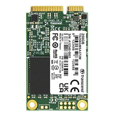 Afbeelding van Transcend MSA372M 256 GB mSATA SSD harde schijf SATA III Industrial TS256GMSA372M