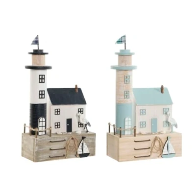 Afbeelding van Decoratieve figuren Home ESPRIT Blauw Marineblauw 17 x 8,5 30 cm (2 Stuks)