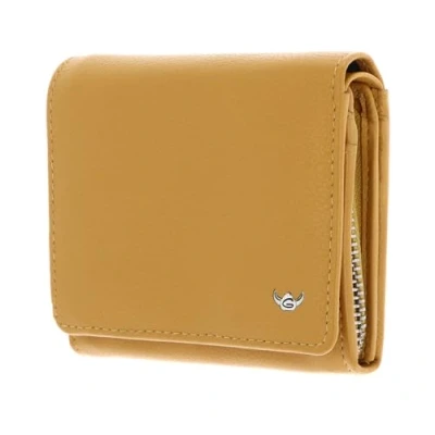 Afbeelding van Golden Head Leren Portemonnee Madrid RFID Protect Zipped Billfold Coin Wallet Gamboge Mosterdgeel
