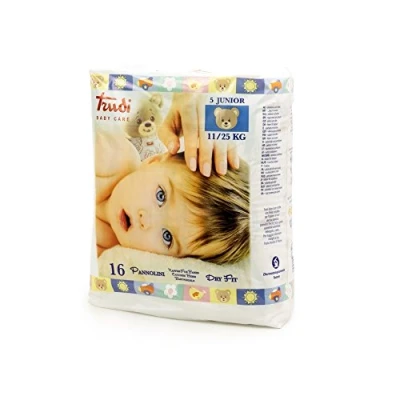 Afbeelding van Trudi Baby 00695 Dry Fit luiers maat Junior 11 25 kg, 16 stuks, wit