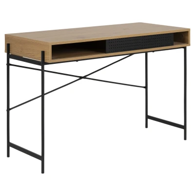 Afbeelding van Andy bureau met 1 schuifdeur eiken decor.