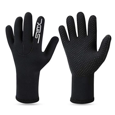 Afbeelding van QKURT 3mm Neopreen Stretch Gloves Duikhandschoenen Warm Duiken Handschoenen Volwassen Vijf Vingers Gebruik voor Duiken, Surfen, Kajakken, Snorkelen, Zeilen, Boottochten