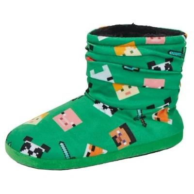 Afbeelding van Minecraft Slipperboots groen UK 6