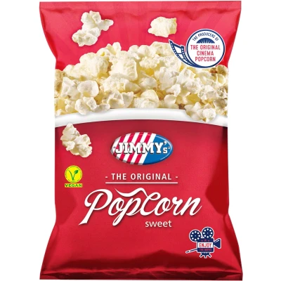 Afbeelding van Jimmy&#039;s Popcorn Zoet 100 Gram