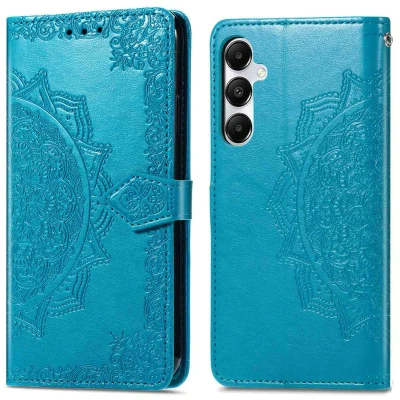Afbeelding van Samsung Galaxy A55 Hoesje Kunstleder iMoshion Bookcase Turquoise Telefoonhoesje